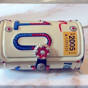 Swarovski Crystal California License Plate Metal Purse / Handbag 2005
